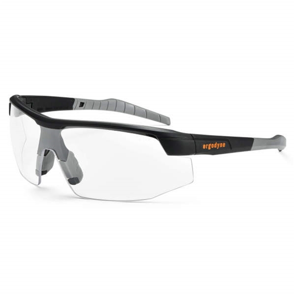 Ergodyne SKOLL Clear Lens Matte Black Safety Glasses 59000
